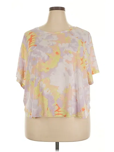 Pre-owned Tek Gear Short Sleeve T-shirt In Yellow