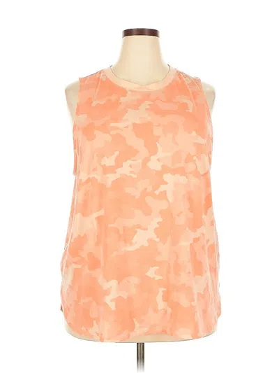 Pre-owned Tek Gear Sleeveless T-shirt In Orange