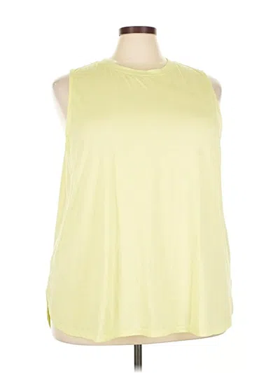 Pre-owned Tek Gear Sleeveless T-shirt In Yellow
