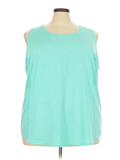 Pre-owned Tek Gear Sleeveless T-shirt In Teal