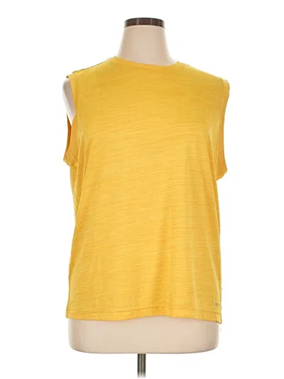 Pre-owned Tek Gear Sleeveless T-shirt In Yellow