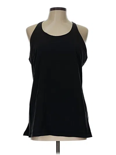 Pre-owned Tek Gear Tank Top Black Halter Neckline Tops