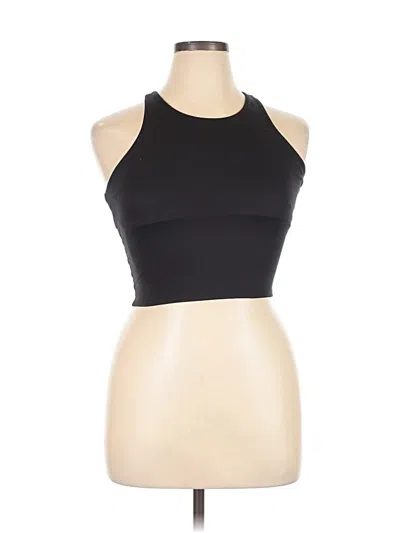 Pre-owned Tek Gear Tank Top Black Halter Neckline Tops