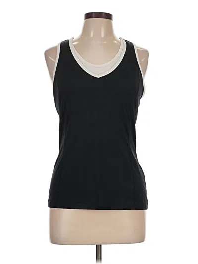 Pre-owned Tek Gear Tank Top Black Halter Neckline Tops