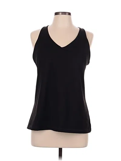 Pre-owned Tek Gear Tank Top Black Halter Neckline Tops