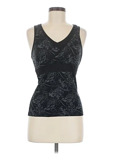 Pre-owned Tek Gear Tank Top Black Plunge Neckline Tops