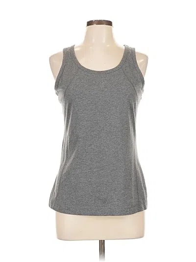 Pre-owned Tek Gear Tank Top Gray Halter Neckline Tops