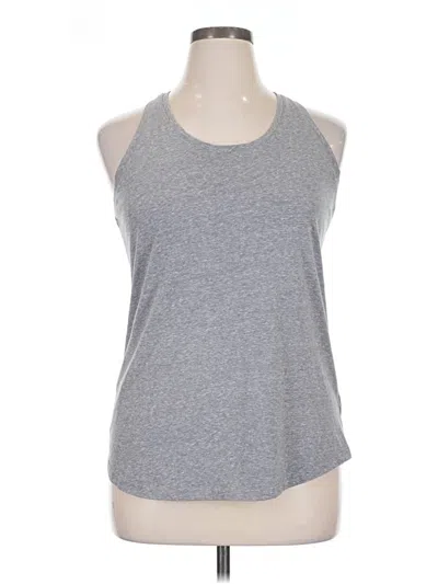 Pre-owned Tek Gear Tank Top Gray Halter Neckline Tops