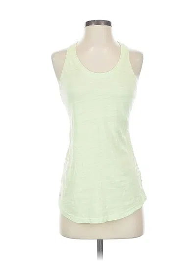 Pre-owned Tek Gear Tank Top Green Halter Neckline Tops