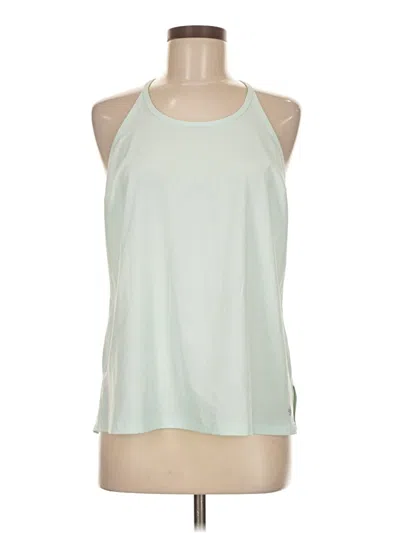 Pre-owned Tek Gear Tank Top Green Halter Neckline Tops