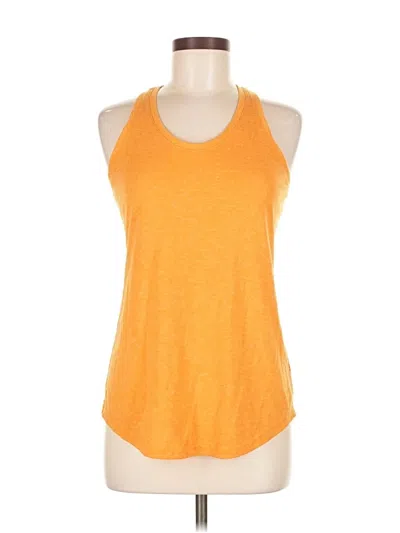 Pre-owned Tek Gear Tank Top Orange Halter Neckline Tops
