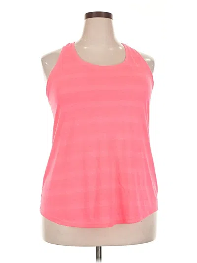 Pre-owned Tek Gear Tank Top Pink Halter Neckline Tops