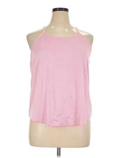 Pre-owned Tek Gear Tank Top Pink Halter Neckline Tops