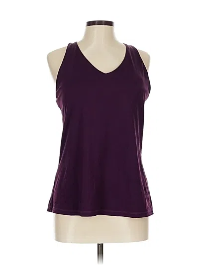 Pre-owned Tek Gear Tank Top Purple Halter Neckline Tops