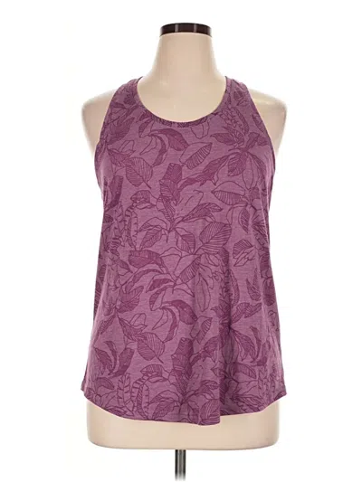 Pre-owned Tek Gear Tank Top Purple Halter Neckline Tops
