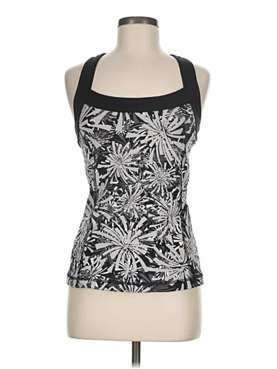 Pre-owned Tek Gear Tank Top Silver Halter Neckline Tops