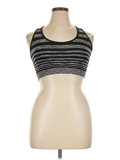 Pre-owned Tek Gear Tank Top Silver Halter Neckline Tops