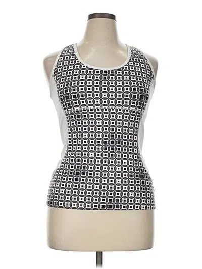 Pre-owned Tek Gear Tank Top Silver Square Neckline Tops