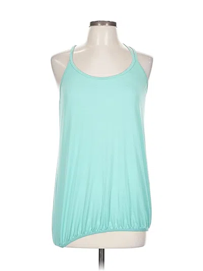 Pre-owned Tek Gear Tank Top Teal Halter Neckline Tops In Blue