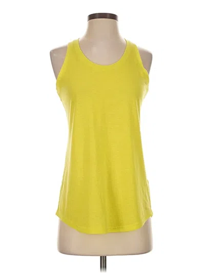 Pre-owned Tek Gear Tank Top Yellow Halter Neckline Tops
