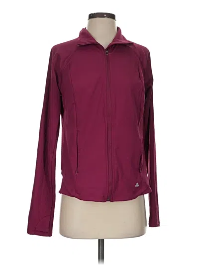 Pre-owned Tek Gear Track Jacket In Burgundy