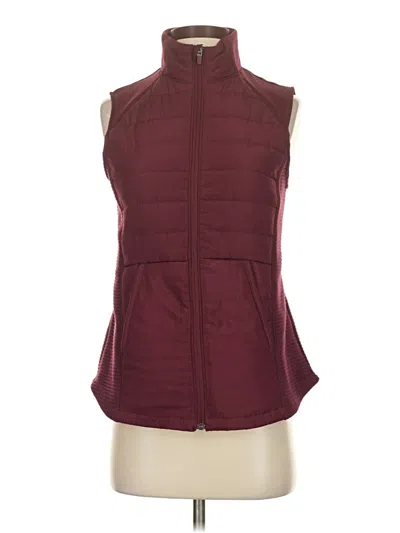 Pre-owned Tek Gear Vest In Burgundy
