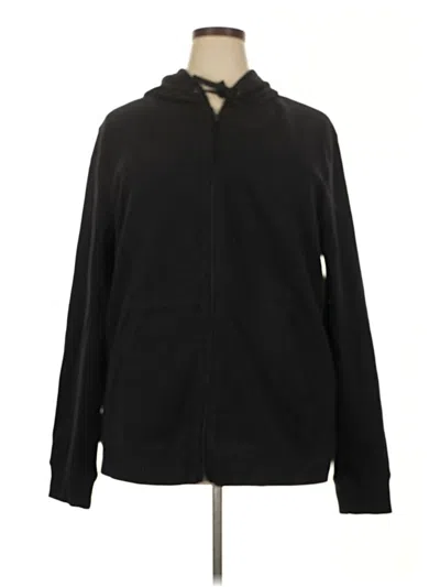 Pre-owned Tek Gear Zip Up Hoodie In Black