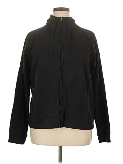 Pre-owned Tek Gear Zip Up Hoodie In Black