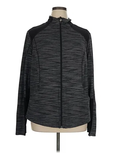 Pre-owned Tek Gear Zip Up Hoodie In Black