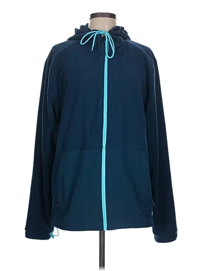 Pre-owned Tek Gear Zip Up Hoodie In Blue