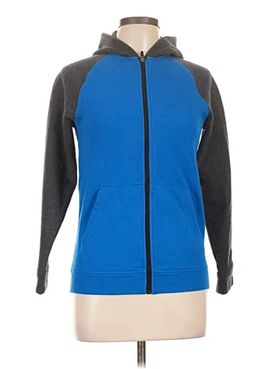 Pre-owned Tek Gear Zip Up Hoodie In Blue
