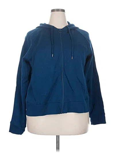 Pre-owned Tek Gear Zip Up Hoodie In Blue