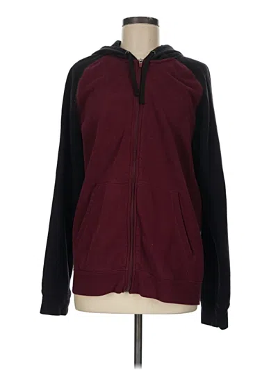 Pre-owned Tek Gear Zip Up Hoodie In Burgundy