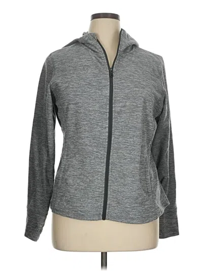 Pre-owned Tek Gear Zip Up Hoodie In Gray