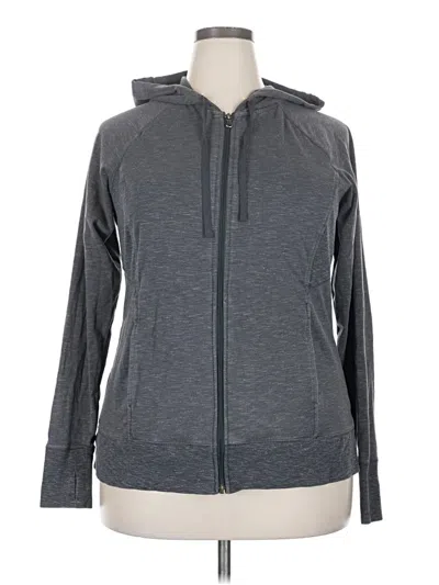 Pre-owned Tek Gear Zip Up Hoodie In Gray