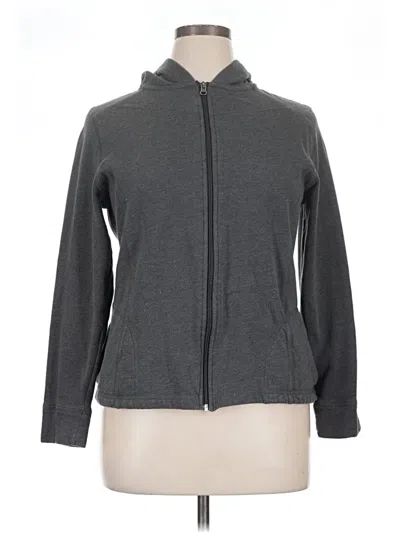 Pre-owned Tek Gear Zip Up Hoodie In Gray