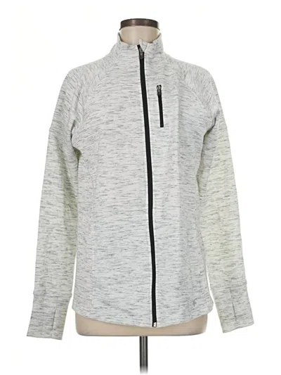 Pre-owned Tek Gear Zip Up Hoodie In Gray