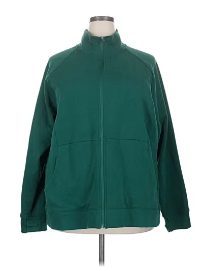 Pre-owned Tek Gear Zip Up Hoodie In Green
