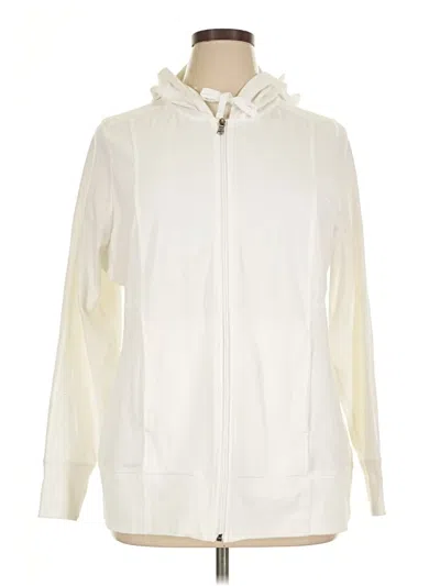 Pre-owned Tek Gear Zip Up Hoodie In Ivory