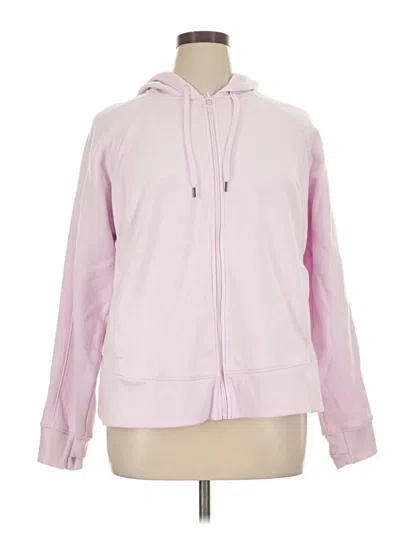 Pre-owned Tek Gear Zip Up Hoodie In Pink