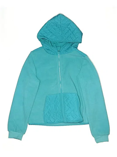 Pre-owned Tek Gear Kids' Zip Up Hoodie In Teal