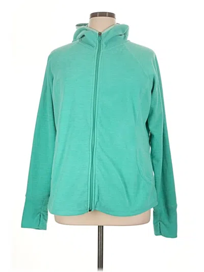 Pre-owned Tek Gear Zip Up Hoodie In Teal