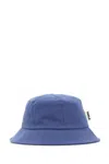 Tekla Organic Cotton Bucket Hat In Blue