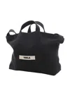 Tekla Logo-embroidered Beach Bag In Black Sand
