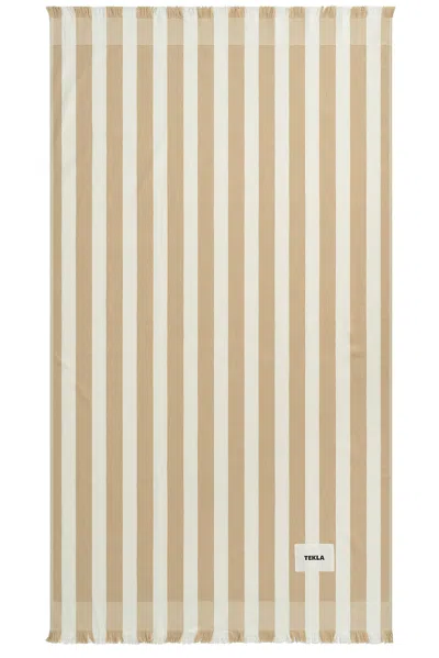 Tekla Beach Towel In Neutral