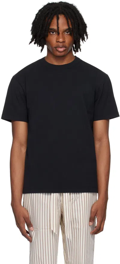 Tekla Black Crewneck T-shirt