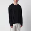 Tekla Long-sleeve Sleeping T-shirt In Black