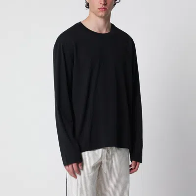 TEKLA TEKLA BLACK LONGSLEEVE TSHIRT