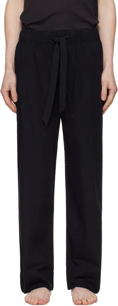 Tekla Black Poplin Pyjama Pants