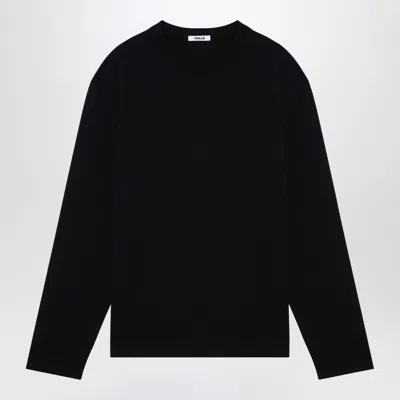 Tekla Black Pyjama Crew Neck Sweater